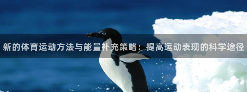 九球体育免费直播：新的体育运动方法与能量补充策略：提高运动表现的科学途径
